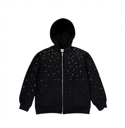 American Gothic Vintage Hoodie Zipper Sweatshirts High Street Fashion Trend Jackets 2025 Spring Autumn New Black Coat Women